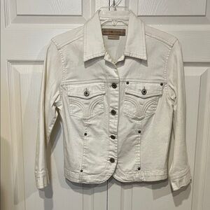 Bandolino Ivory Denim Jacket